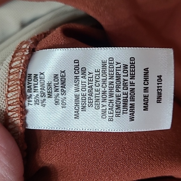 New Directions Dark Terracotta / Rust Colored Pullon Pants size 22W - Picture 4 of 7